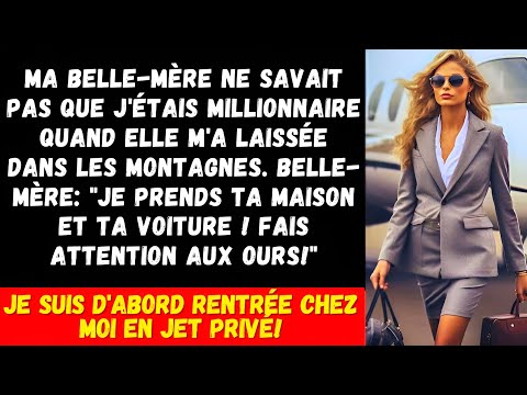 "Fais attention aux ours !" rit ma belle-mère en me laissant seule sur une montagne déserte, mais…