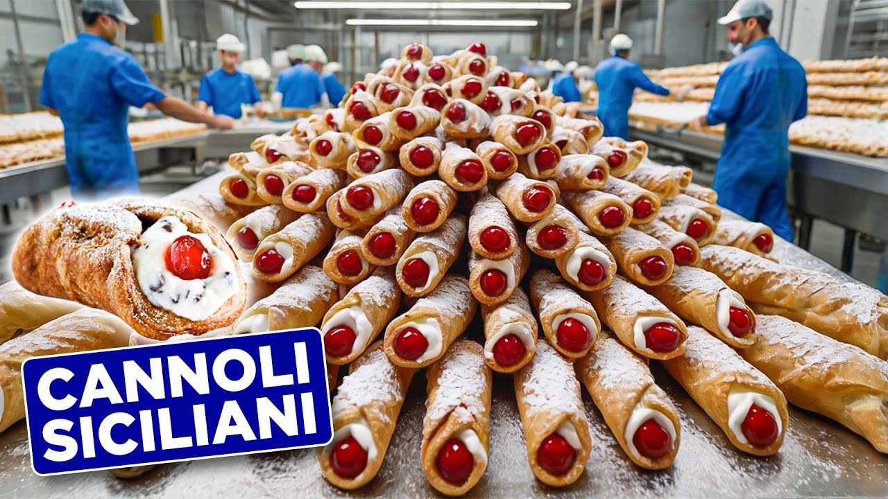 Come si fanno i Cannoli Siciliani in fabbrica? Il metodo industriale svelato!