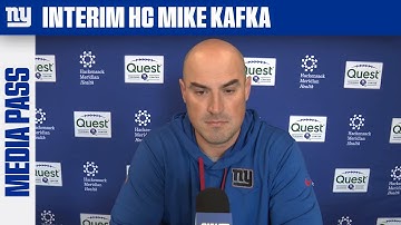 Interim Head Coach Mike Kafka Reviews Giants vs. Packers | New York Giants