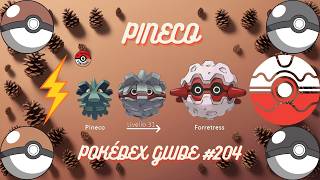 Complete Pokédex Entry: Pineco | Pokémon Database Series