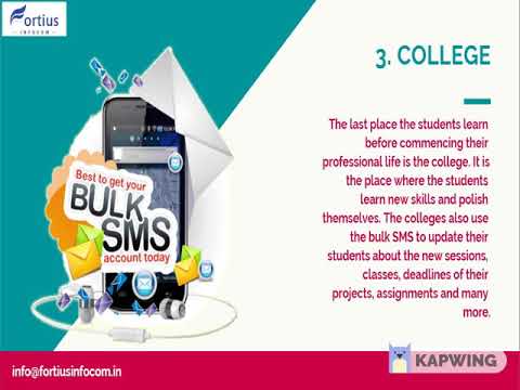 Fortius Infocom | How Different Educational Institutes Use the Bulk SMS Solution