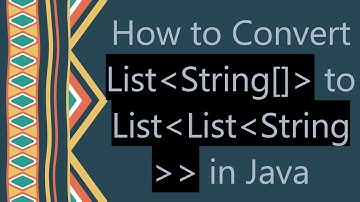 How to Convert List String[]  to List List String   in Java
