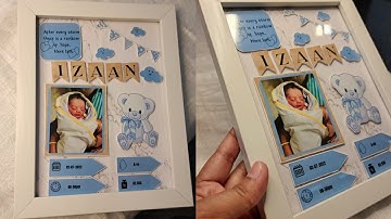 3d Baby Birth Frame | Tutorial With Editing | Baby Profile Frame
