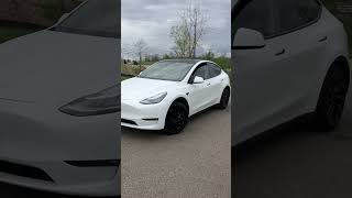 Checking out the Tesla Model Y for our Best Most Affordable EV Comparison Test
