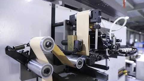 AS330 paper bag making machine with flat handle folding inside