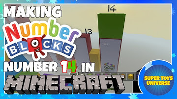 Making Numberblock 14 in Minecraft