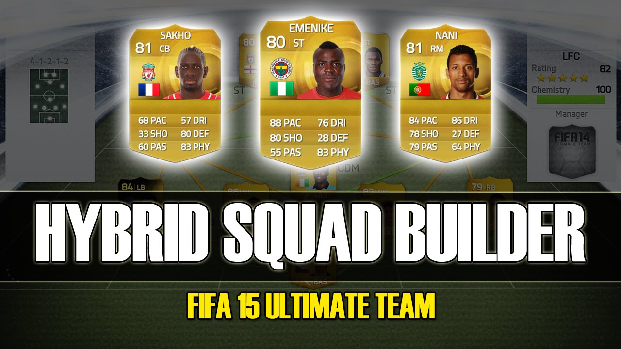 FIFA 15 - INSANE 20K HYBRID SQUAD BUILDER - EMENIKE + NANI!