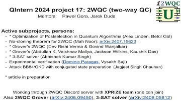 QIntern 2024 project 17: Two-way quantum computers (2WQC)