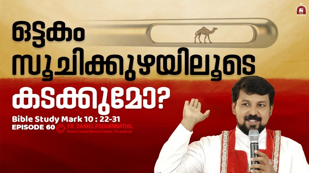 ഒട്ടകം സൂചിക്കുഴയിലൂടെ കടക്കുമോ? Mark 10:22-31.  | Fr. Daniel Poovannathil