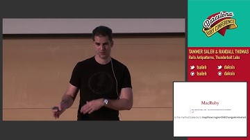 Rubymotion for faster client/server development, by Randall Thomas & Tammer Saleh