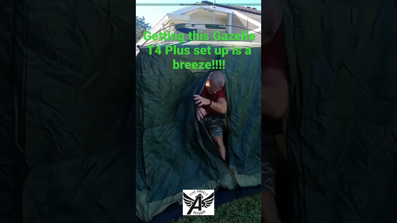 Gazelle T4 Plus Tent Setup is Easy!! 