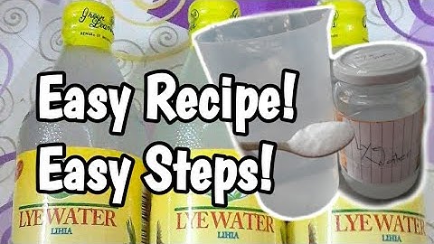 How To Make Homemade Lye Water/Lihia