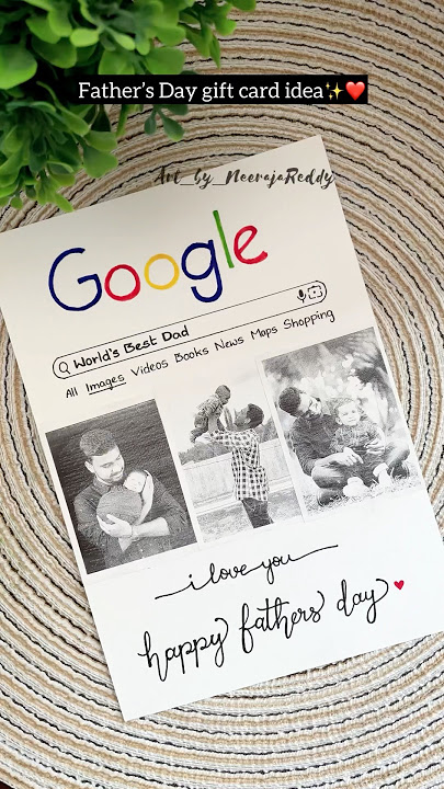 Father’s Day gift card✨❤️| easy gift card ideas #diy #fathersday #crafts #giftideas #handmade #love