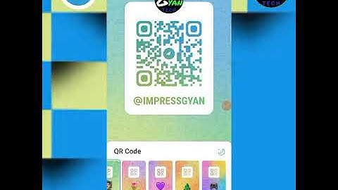 Telegram Channel ke QR Code Kaise Nikale | how to find telegram qr code | impress gyan