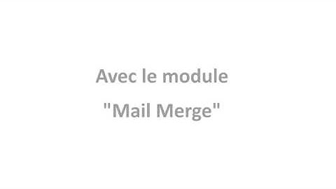 Thunderbird - Mail Merge