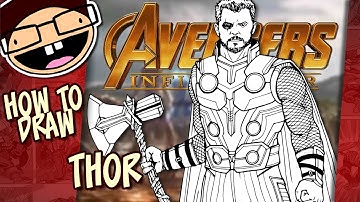 How to Draw THOR (Avengers: Infinity War) | Narrated Easy Step-by-Step Tutorial