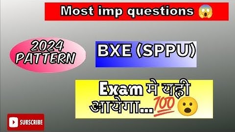 Important Questions Of Basic electronics engineering | 1St year sppu | 2024 pattern