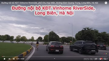 Đường nội bộ KĐT Vinhome RiverSide, Long Biên, Hà Nội