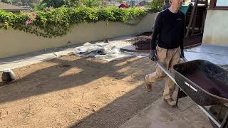 Rubber Mulch Playground Installation Timelapse