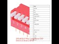 DPL06X 6-Way Long Piano DIP Switch 2.54mm SPST