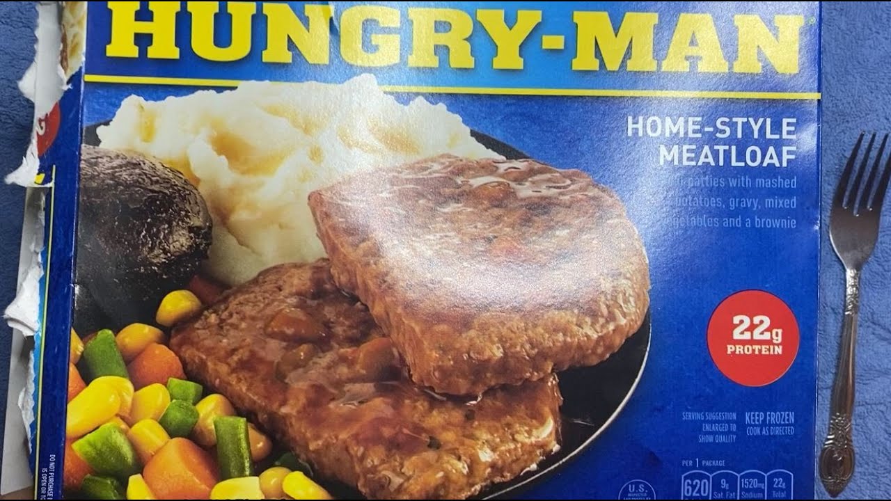 ASMR Calvert eating Home Style Meatloaf Hungry Man YouTube