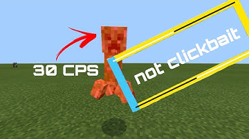 how to click faster in minecraft PE