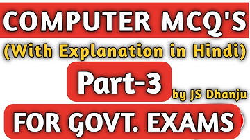 Computer mcq question Part-3 | mcq questions and answers | IBPS | SBI | Computer Operator |  Dhanju