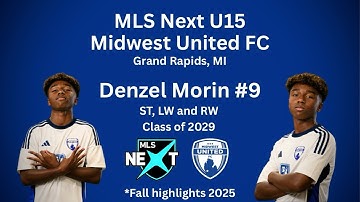MLS Next Player Denzel Morin Highlights | Midwest United FC U15 | class of 2029