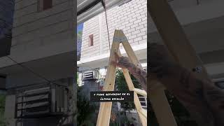 Escalera Madera Pintor 8 Escalones Combinada