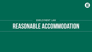 Reasonable Accommodation