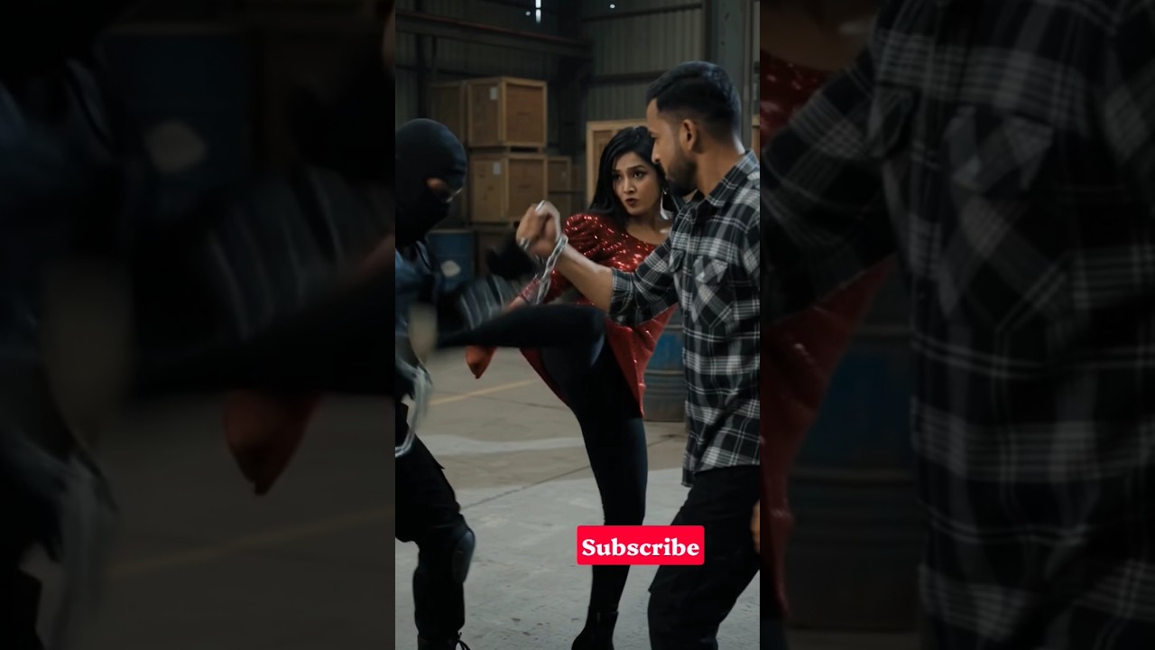 Action movie fighting love story | Ai video