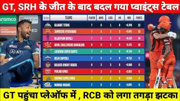 IPL 2022 Points Table : Points Table Of IPL After SRH VS RCB Match || IPL Points Table