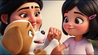 A Kind Girl Named Nantu | Lost Puppy Story 🐾 | 3D Cartoon for Kids