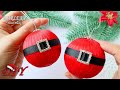 🎅Cómo hacer una DECORACIÓN navideña rápida y hermosa 🎄 Bolas de Papá Noel 🎅 HaunterMake