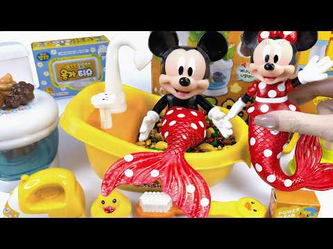 So gelingt das Auspacken des ASMR Minnie Mouse Mermaid Bathroom & Kitchen Spielzeug Sets 2026 🧜 ♀️�