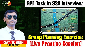 SSB INTERVIEW - GROUP PLANNING EXERCISE | Live Demo & Practice | GPE Practice for SSB | GTO | MKC
