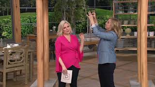 JW Stannard Hand-Tuned 33' Scroll Wind Chime with Five Bells on QVC