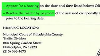 Parking violation text message scam alert