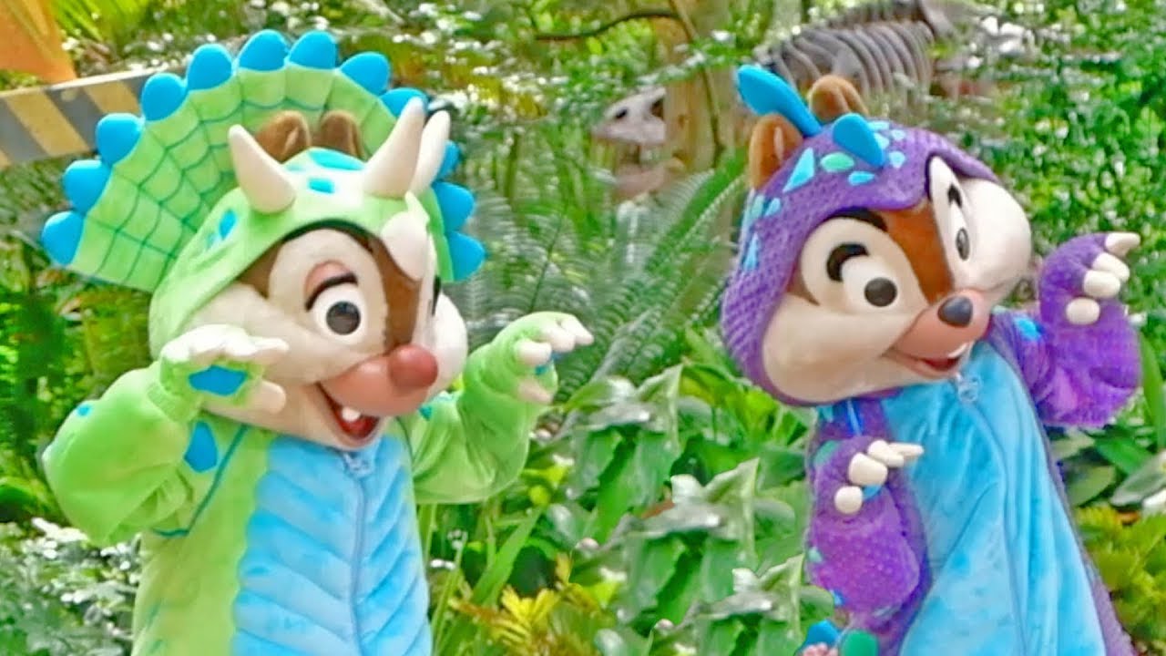 Chip ‘n’ Dale meet and greet at Donald’s Dino-Bash! in Disney's Animal Kingdom