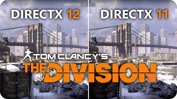 THE DIVISION DirectX 12 vs DirectX 11 | GTX 1070 Frame Rate Comparison