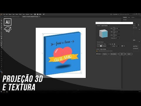 Projeção 3D e Texturas no Adobe Illustrator