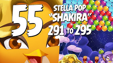 Shakira! Angry Birds Stella Pop Part 55 - Levels 291 to 295 - Cloudy Peaks Shakira Bird Update