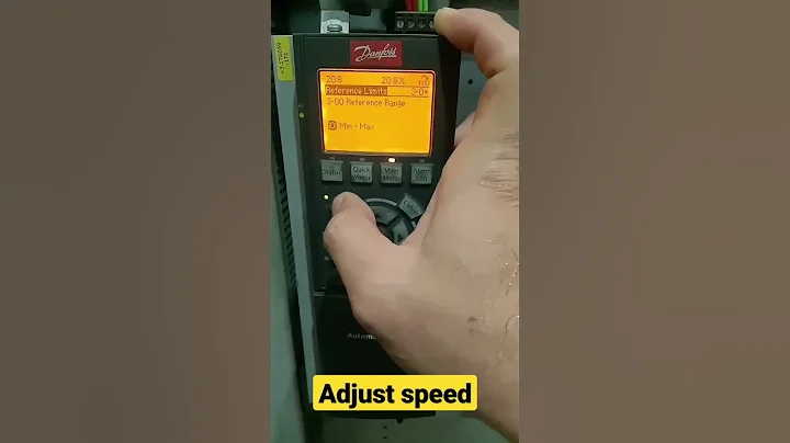 How to adjust speed of VLT danfoss #short #VLT #reels #instrumentation #PLC