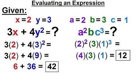 Algebra - Ch. 0.6: Basic Concepts (23 of 36) How to Evaluate an Expression