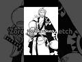 Zoro One Piece Timelapse Drawing! #zoro #onepiece #art