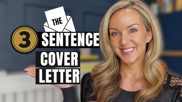 3 Sentences to Write the PERFECT Cover Letter (Includes Free templates ✅)