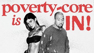 Being poor is cool, only if you