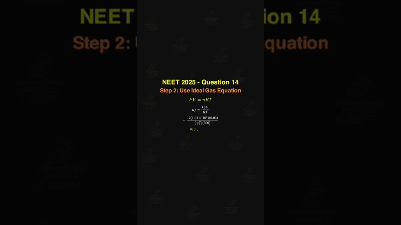 NEET 2025 Q 14 