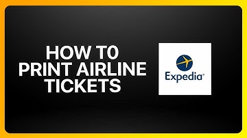 How To Print Airline Tickets From Expedia Tutorial