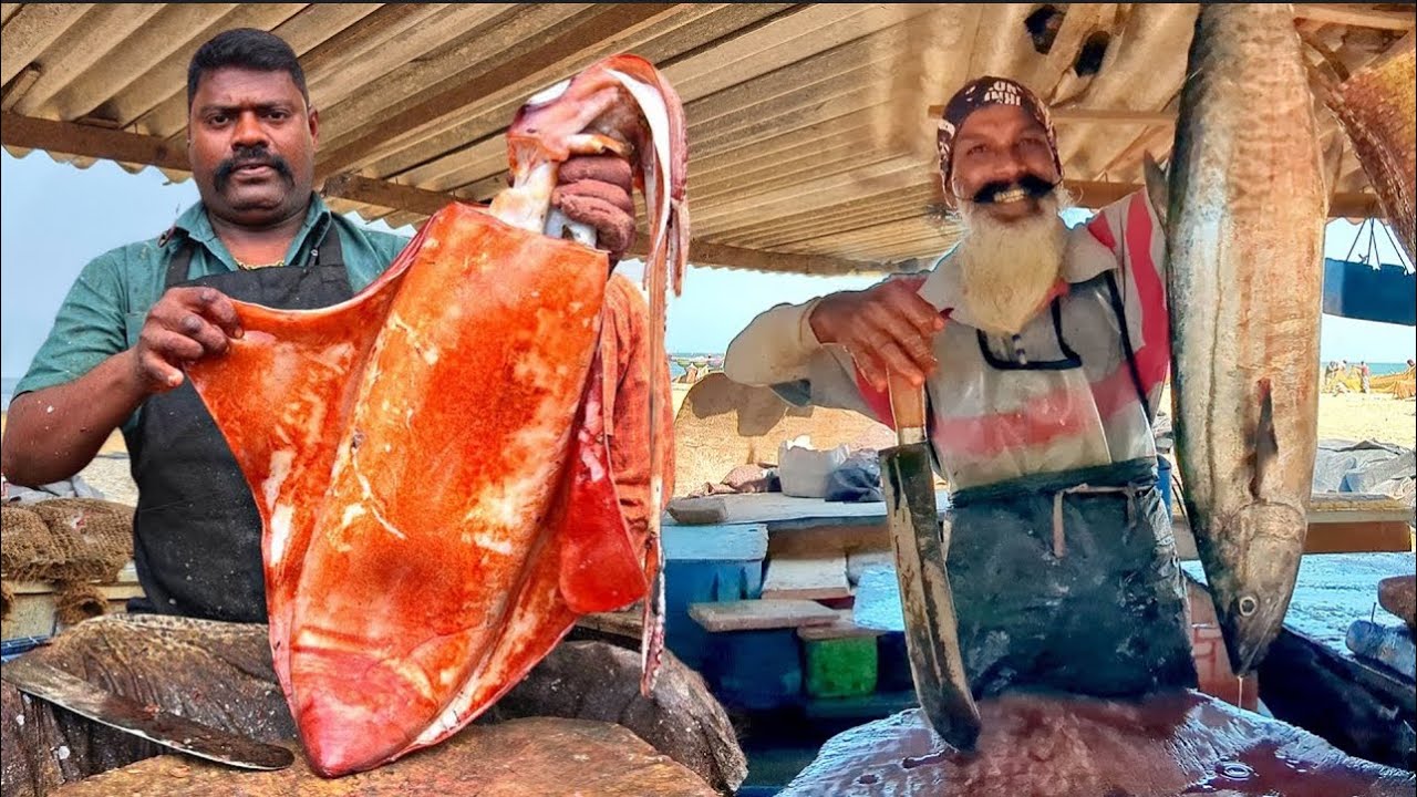 MASTER FISH CUTTING SKILLS | MR SELVAM vs MR RAVI - EPIC SEAFOOD ...